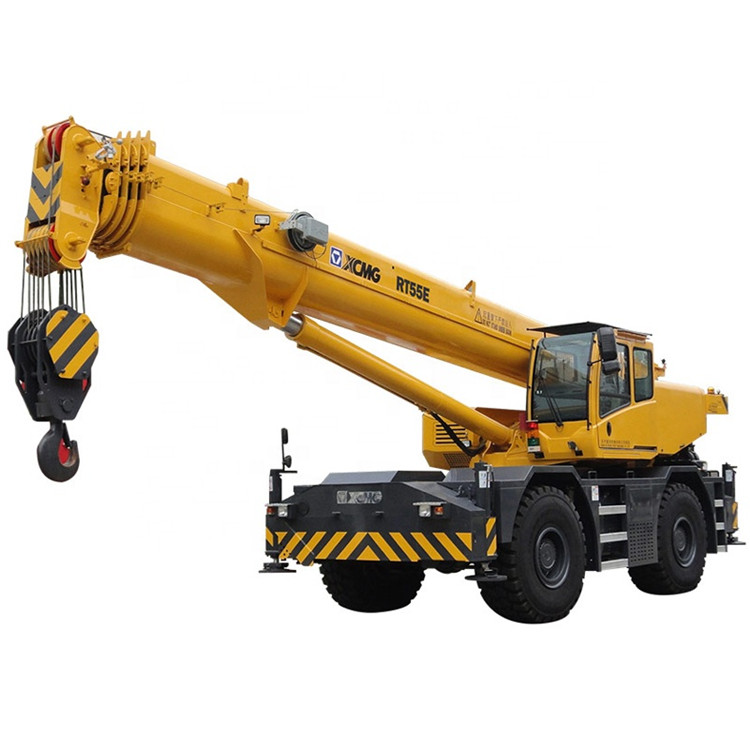 XCMG Official 55 ton rough terrain crane China mobile crane RT55E crane Terrain rough price